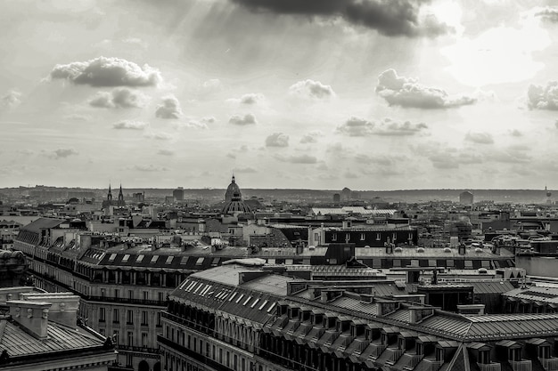 Parijs Frankrijk26 september 2017 De zwart-wit foto van Les Invalides