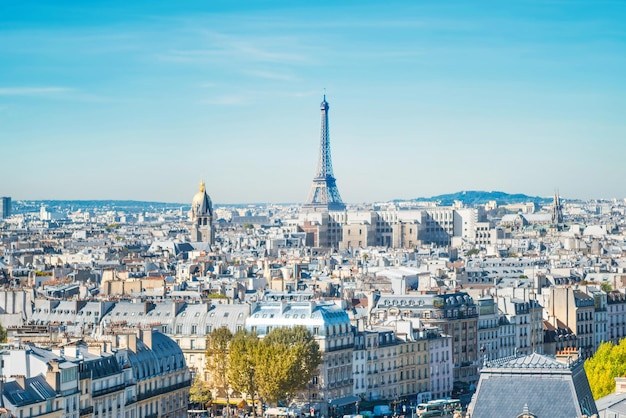 Paris cityscape with Eilffel tower