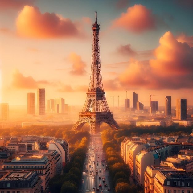 Paris cityscape