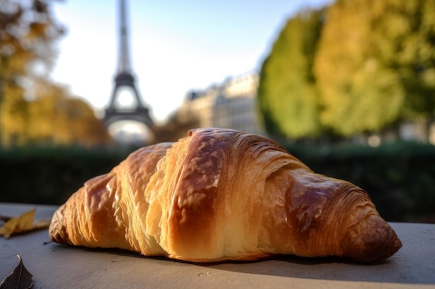 Paris croissant Generate Ai