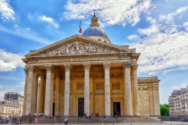 PARIS FRANCE JULY 08 2016 French Mausoleum of Great People of France the Pantheon in Paris