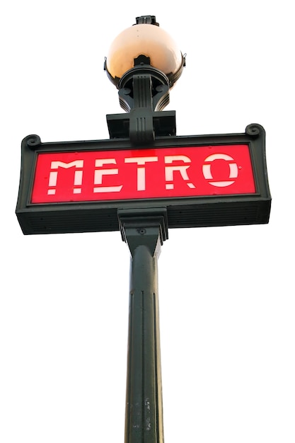 Photo paris metro sign