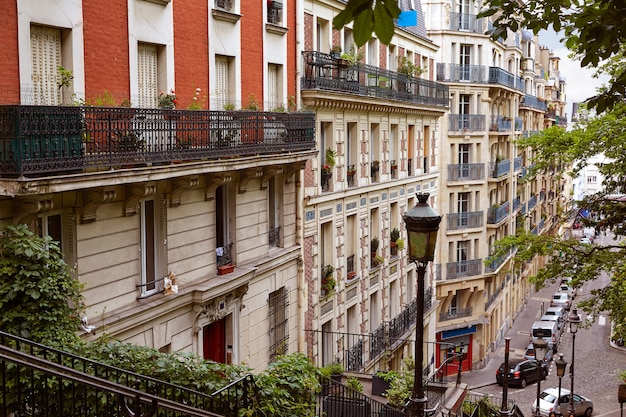 Paris Montmartre stairs to Sacre Coeur