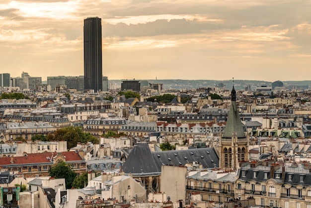 Paris skyline with MaineMontparnasse Tower