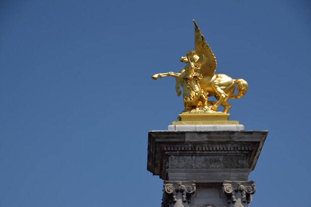 Parisian golden sculpture