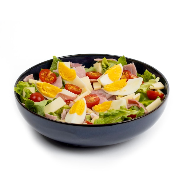 Parisian Salad salad ham cheese tomatoes egg studio photography