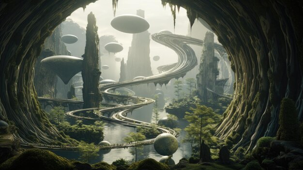 Park on an alien world