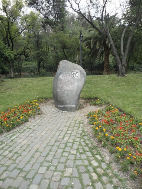 Park in the city of Santiago Chile