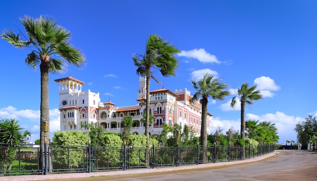 Park in montaza palace in alexandrië, egypte.