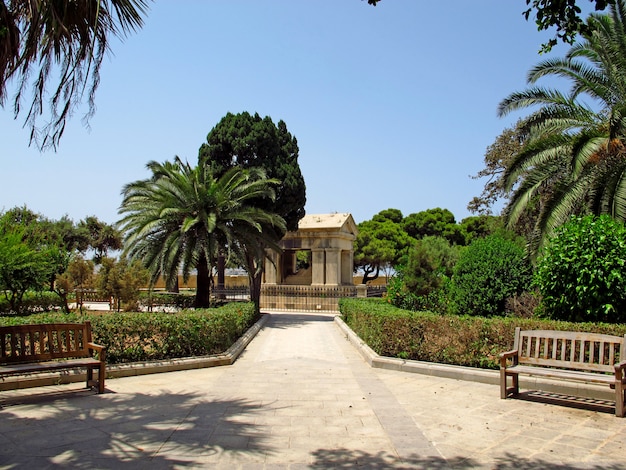 park in Valletta, Malta