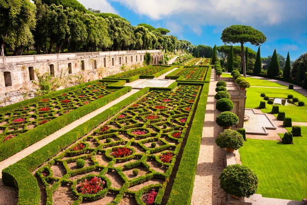 Park in italy landscape design of papal garden