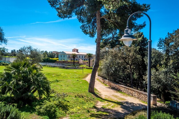 The park of Monserrato Sassari in sunny day