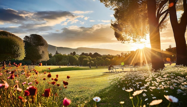 Park's Natural Allure on a Sunny Day