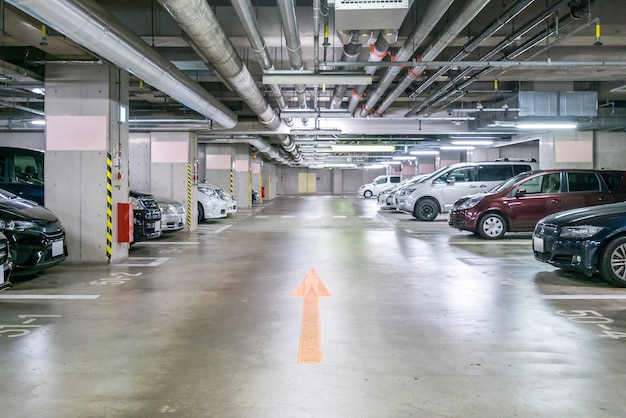 Parking garage underground