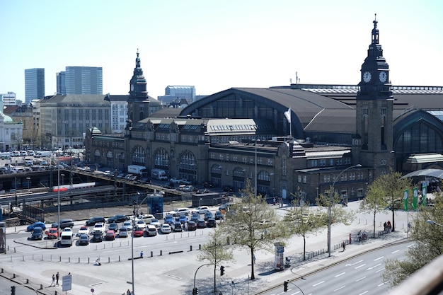 Photo parking lot by hamburg central station