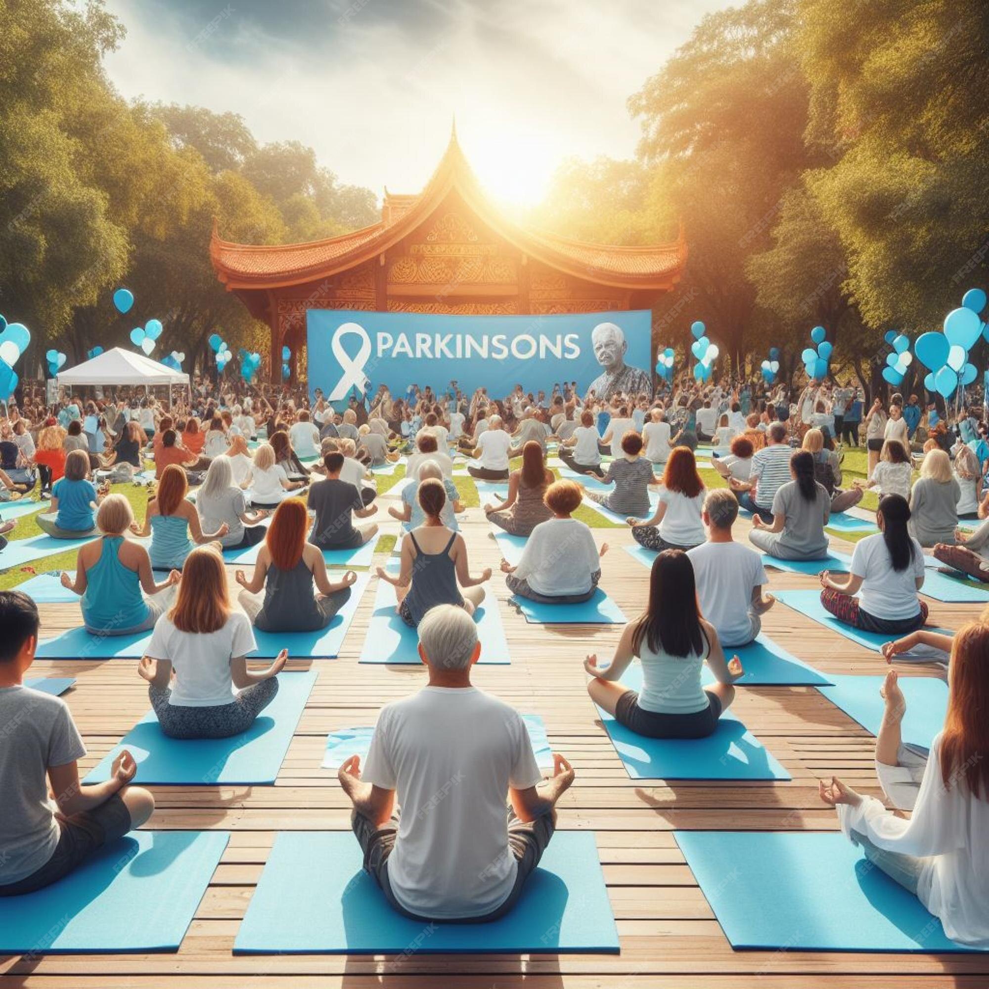 Premium Photo Parkinsons day global unity walk step together for a