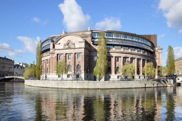 Parlementsgebouw (Riksdag) in Stockholm, Zweden