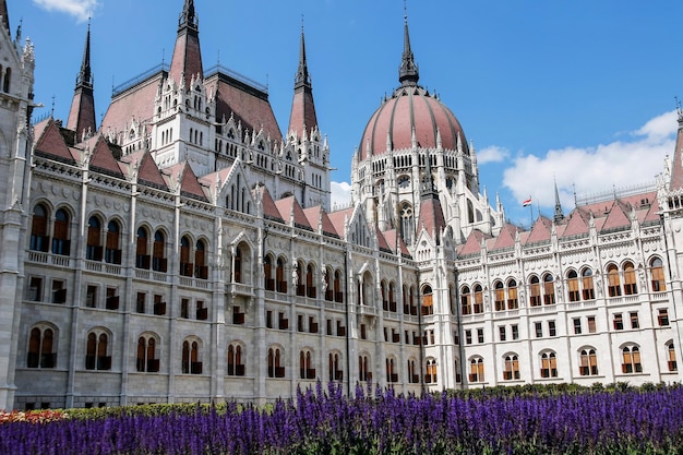 The Parliament building in Budapest, Hungary. Architectural details.