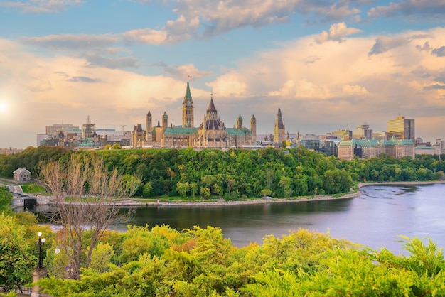 Parliament hill in downtown Ottawa Skyline of canada