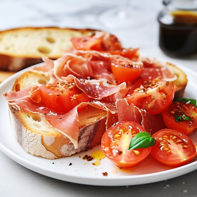 Parma Ham and Tomato Bread