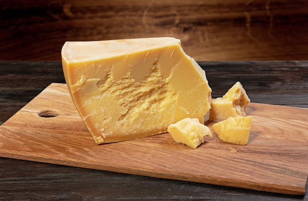 Parmesan op hout