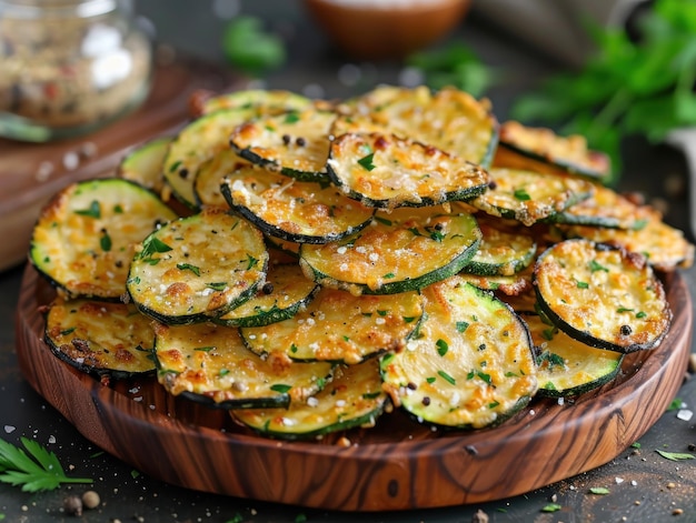 Фото Пармезанные чипсы zucchini