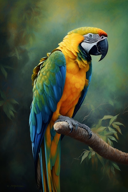 Parrot art generative ai