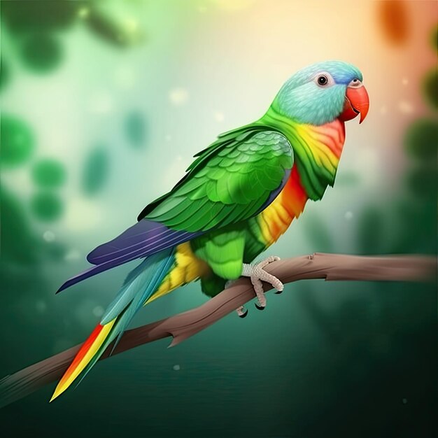 Parrot bird nature background