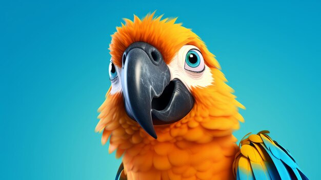 Parrot bird visual photo album full of cute and friendly moments