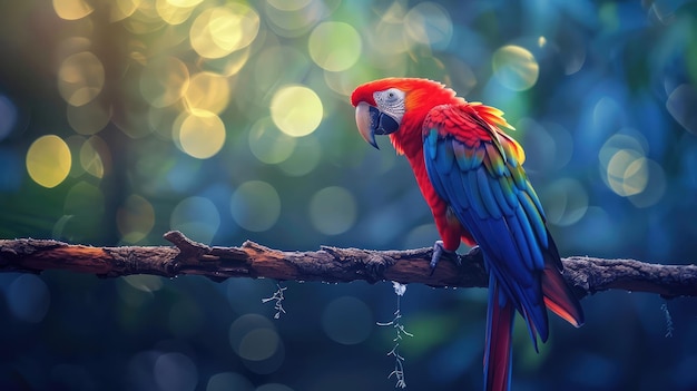 parrot on the branch