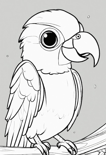 Parrot Line art photo