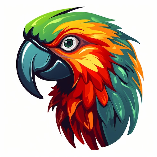 parrot logo cartoon
