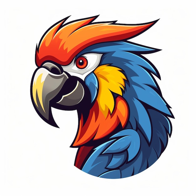 parrot logo cartoon