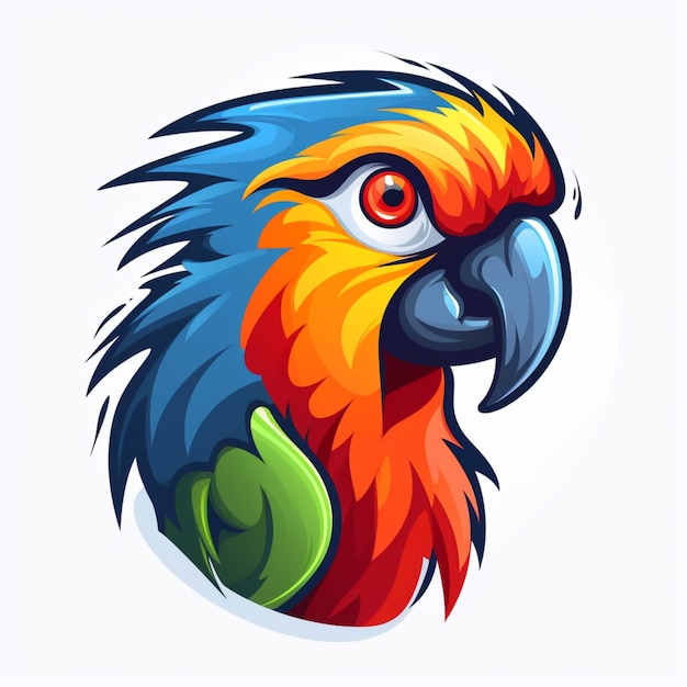 parrot logo cartoon