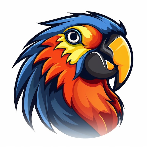 parrot logo cartoon