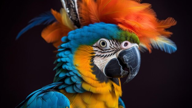 Parrot macaw hat