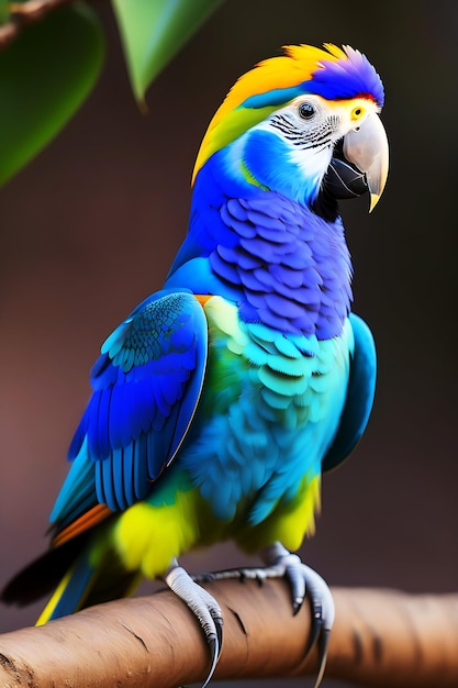 Photo a parrot's splendid plumage