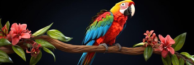 parrot sitting on a branch