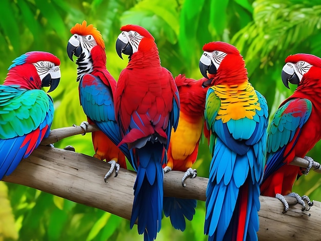 Photo parrots ai generated