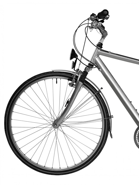 Part of bike isolated ( clipping path)