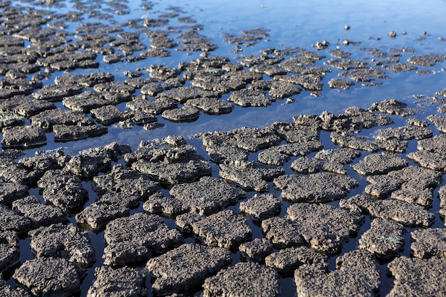 Part of a huge area of dried land suffering from drought in cracksx9