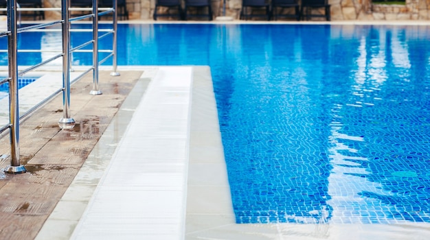 Part of the Pool with turquoise Water.