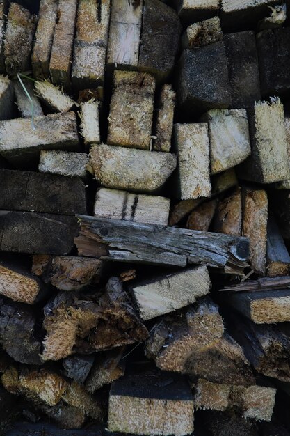 Part of a wood pile with cut needle wood wood industry brown\
background