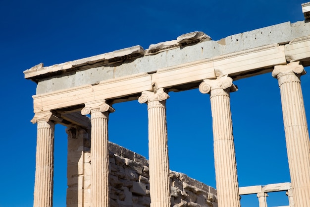 Partenone dell'acropoli di atene, grecia