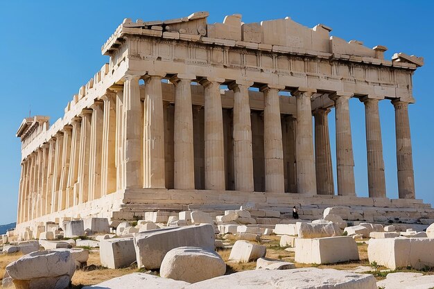 Photo parthenon on the acropolis in athens greece