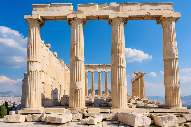 Photo parthenon on the acropolis in athens greece