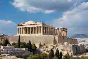 Photo parthenon on the acropolis in athens greece