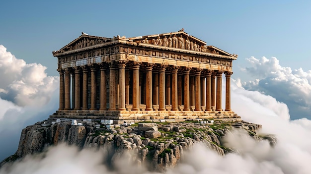 Photo parthenon hd 8k wallpaper stock photographic image