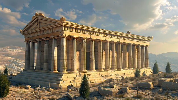 파르테논 (Parthenon) 은 고대 그리스의 성전으로 아테네 여신에게 헌정되어 있으며, 아테네 사람들은 그녀를 그들의 수호자로 여겼다.