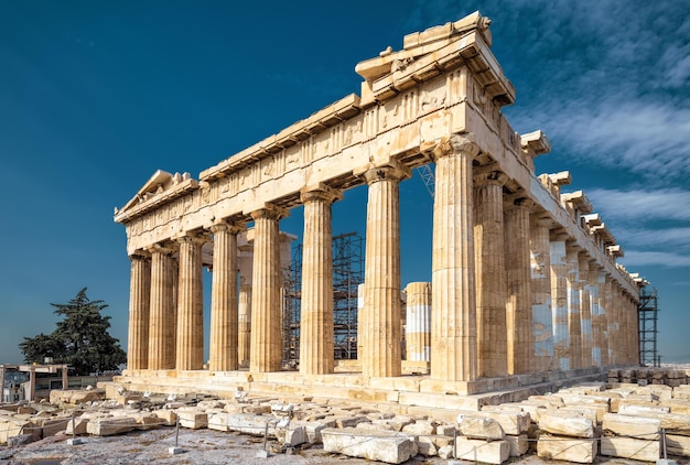 Parthenon op de Akropolis van Athene Griekenland